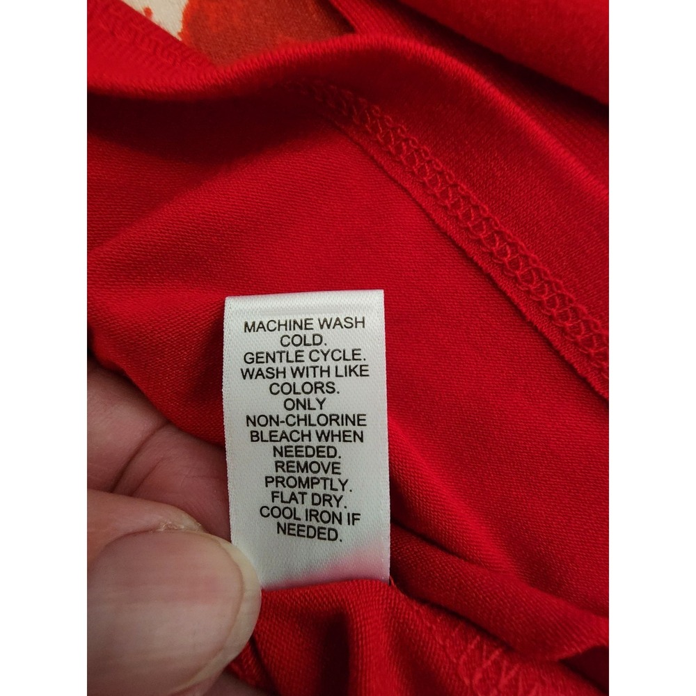 Cato Womens 18/20 NWT Red Long Sleeve Top Scoop Neck Basic Stretch Tee Plus Size - Picture 7 of 7